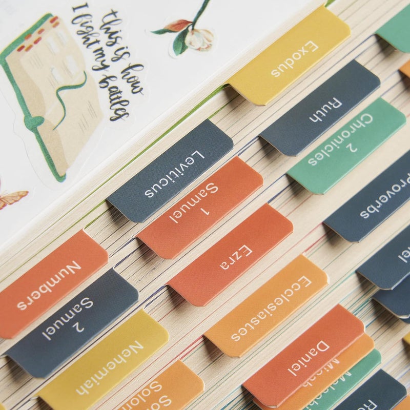 Believe Bible Tabs - Laminated Bible Study Tabs with Stickers, Perfect for Bible Journaling Gifts (Vintage) - Image 4